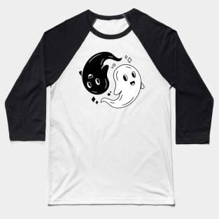 Ghost Yin Yang Baseball T-Shirt